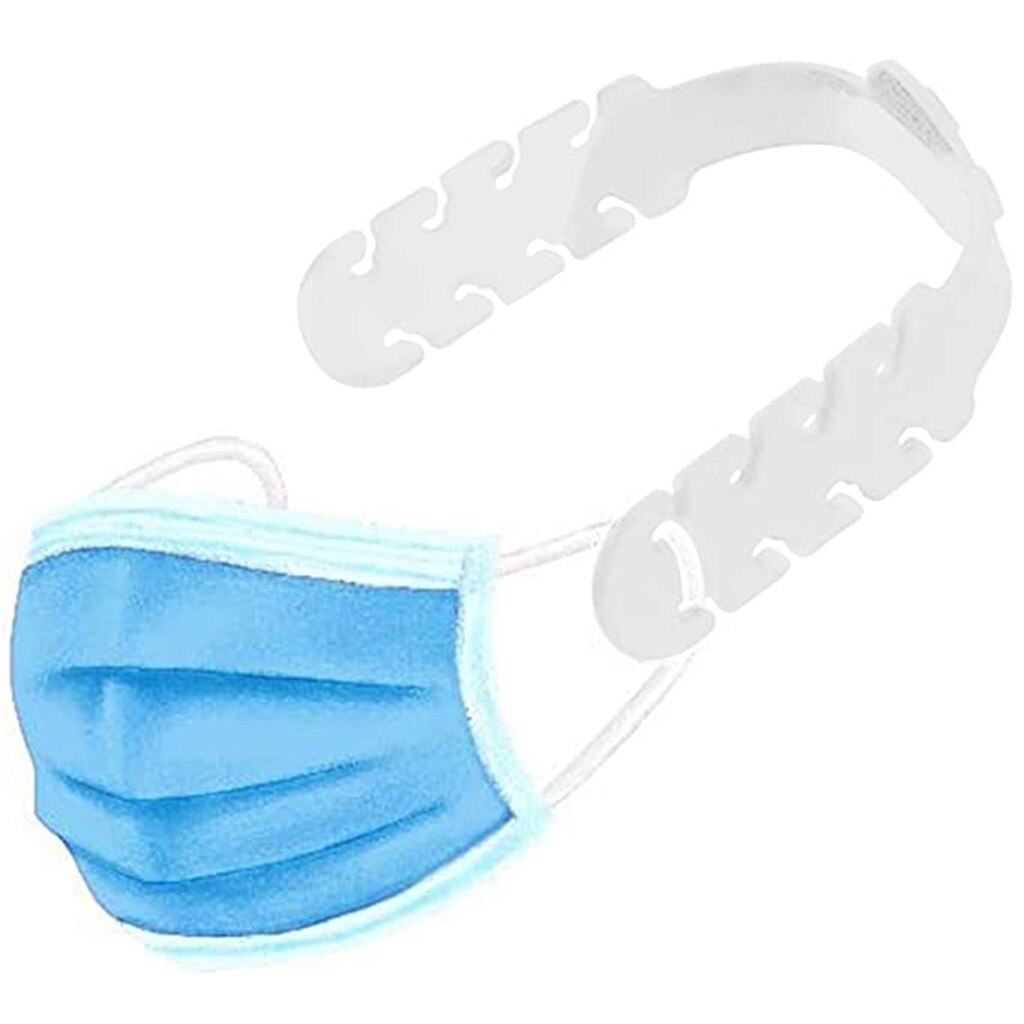 1pc Soft Mask Strap Extend Belt Adjustment Masks Buckle Holder Ear Protector Hook For Child Adult Anti-Earache Non-slip Extender: White