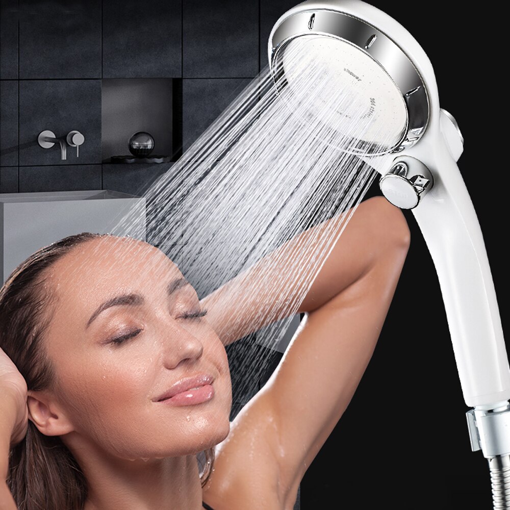 Aanpassen Hoge Druk Douchekop Waterbesparende Sproeikop Badkamer Kranen Hand Held Rain Douchekop Douchestraal