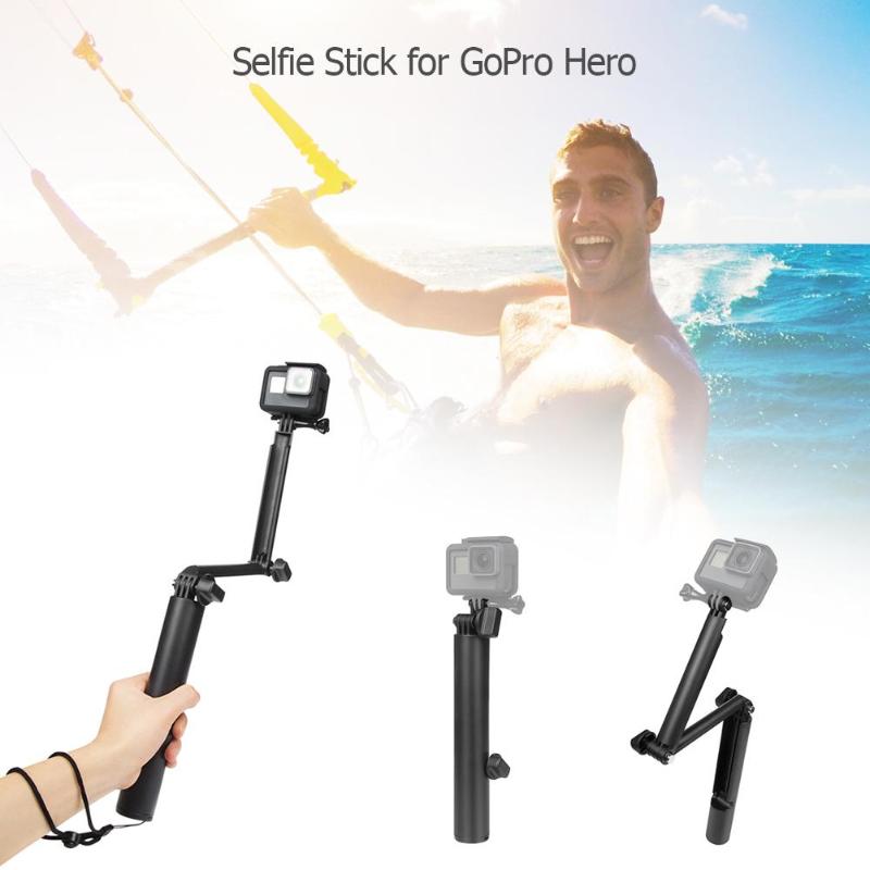3 manier Grip Arm Opvouwbare Statief Monopod Selfie Stick voor GoPro Hero 7 6 5 4