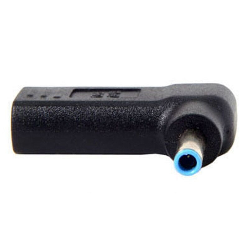 Usb 3.1 tipo c usb-c para retângulo dc plug pd adaptador 90 graus angular: 4.53.0mm-HP