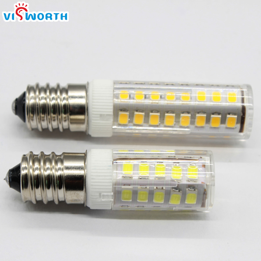 Bombilla Led de mazorca de maíz, foco E14 de 5W y 7W, SMD2835, Mini lámpara de araña de cristal transparente, luz colgante para refrigerador