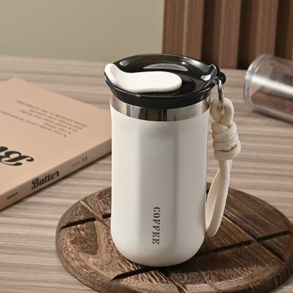 Portable 350ML/500ML Stainless Steel Insulated Cup Leak-Proof Double Wall Thermal Mug with Lid Coffee Mug Camping Use