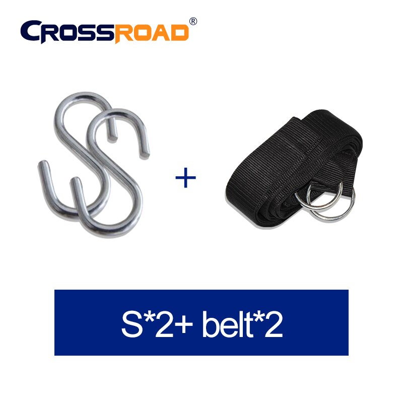 Crossroad Hangmat Band Touw Professionele Riem Met S Haken/Hangen Gesp/2 Karabijnhaak: S set