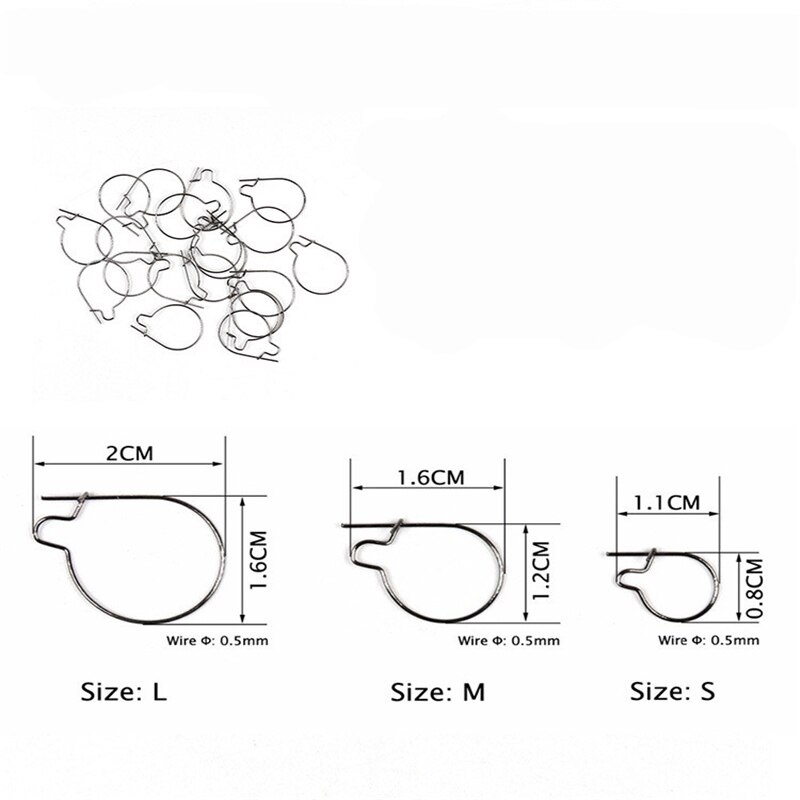 Ganchos de anillo de cebo para pesca de carpa, vivo de carpa señuelo, aparejo de aparejo para el cabello Chod, 10 unids/lote