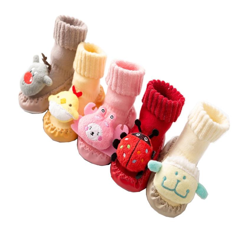 Newborn Baby Thicken Socks Warm Boys Socks Anti Slip Soft Baby Floor Socks Winter Toddler Baby Girls Clothes Accessories