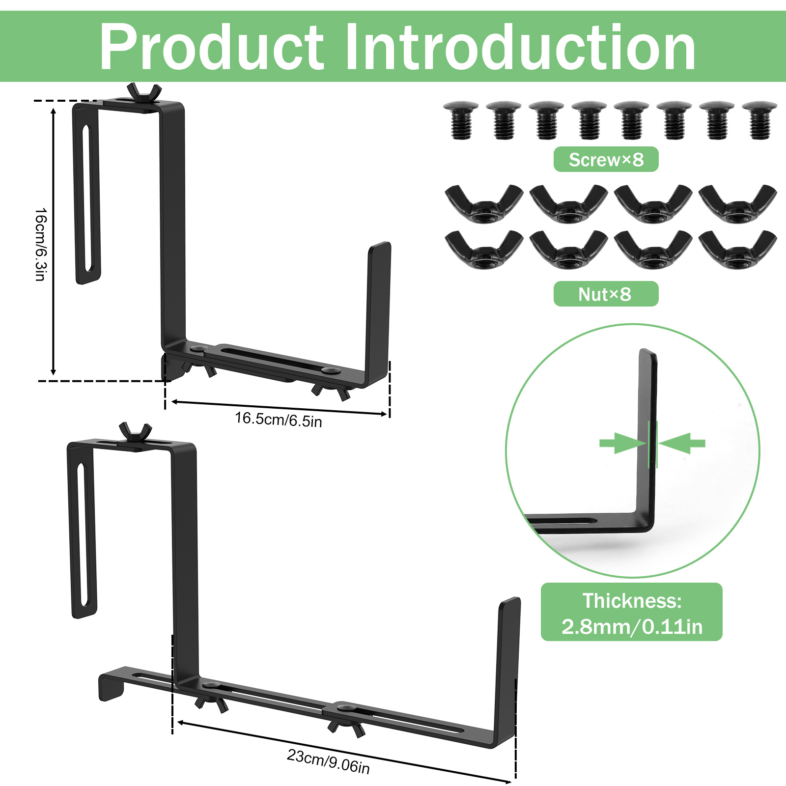 Planter Box Brackets Adjustable Window Box Brackets Sturdy Heavy Duty Planter Box Holder Reusable Window Box: plum