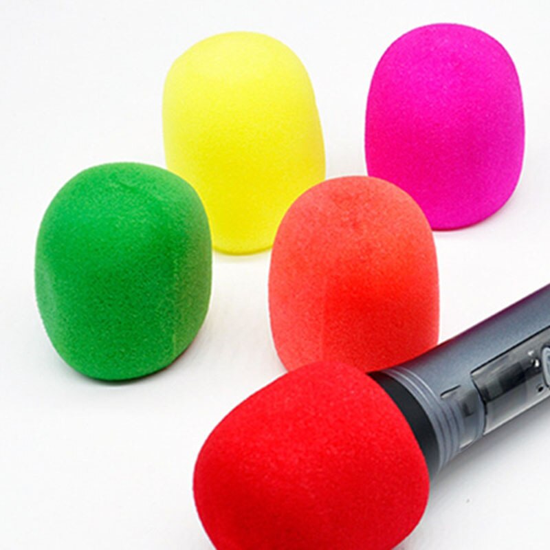 Couverture en mousse pour Microphone de scène portable, 30 pièces, 12 couleurs, pare-brise, karaoké DJ