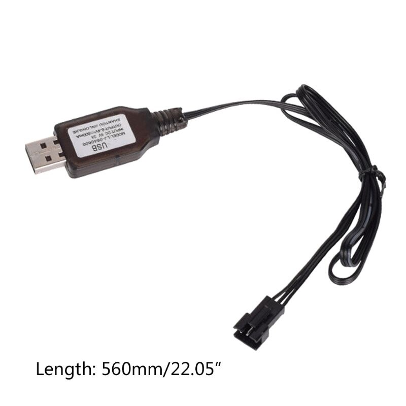 6.4V/7.4V 500mA Charger Li-Ik SM-3P Rc Speelgoed Afstandsbediening Positieve Draagbare Usb