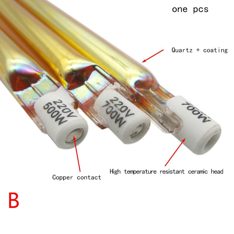 Infrarot heizung rohr infrarot heizung Element infrarot heizung lampe mit verdrahtung Gold infrarot rohr lampe decke heizung Element