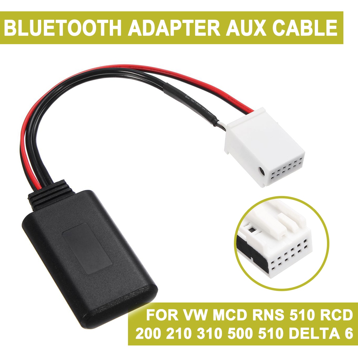 Bluetooth Audio- Adapter Kabel Für VW MCD RNS 510 RCD 200 210 310 500 510 Delta 6 Auto Elektronik Zubehör