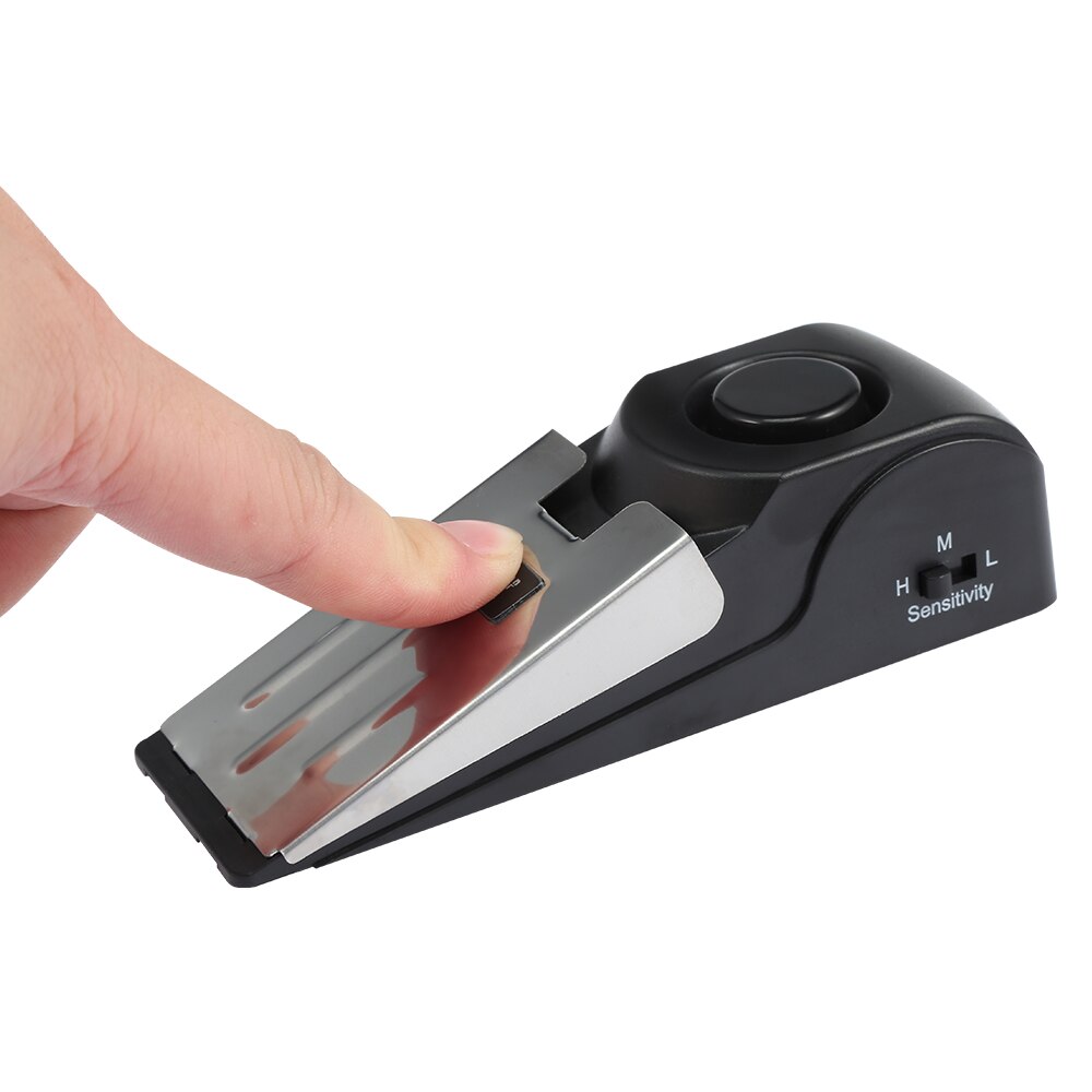 Intelligent Door Stopper Against Theft Alarm Holder Safety Guard Protection for Sleep Alone in Hotel Room Door Ringing Alarm