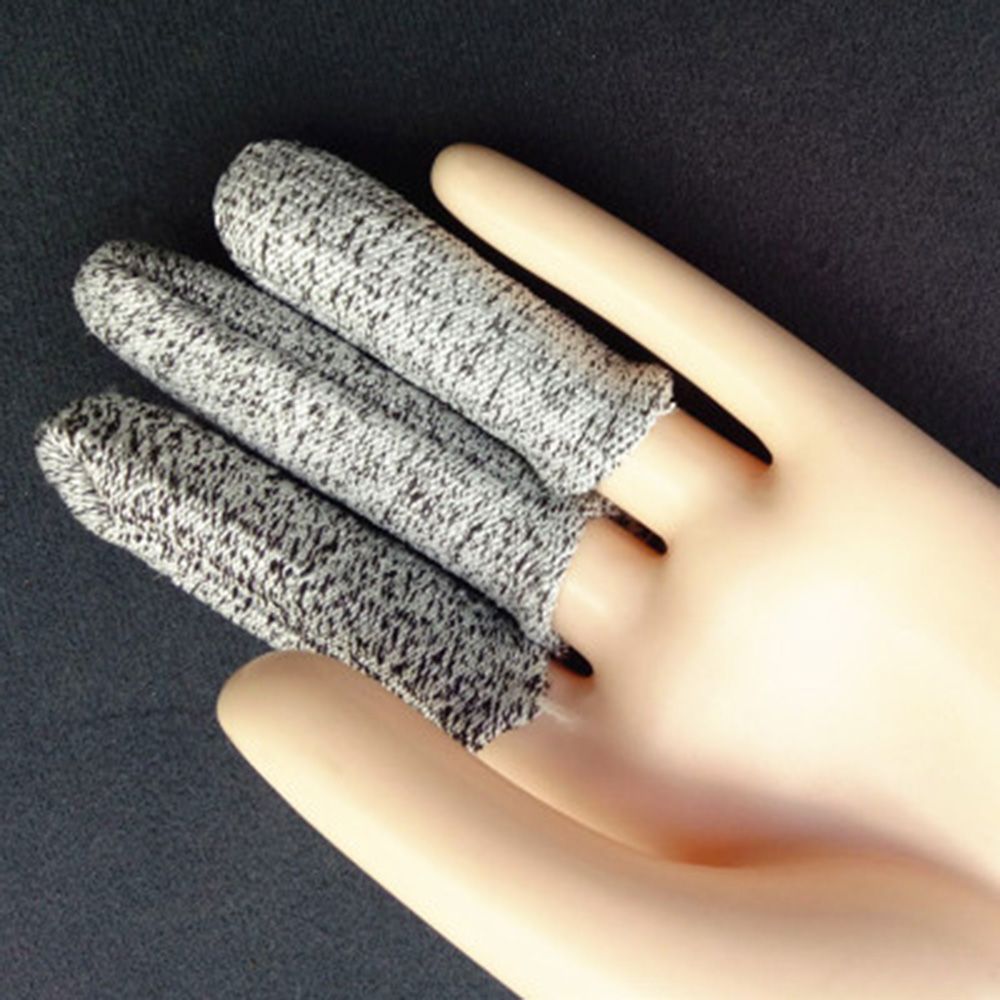1Pc Reusable Cut Resistant Finger Cots Level 5 Protection Anti-Cut Fingertips Protector Hands Finger for Kitchen, Work, Sculpt