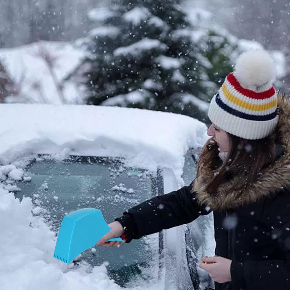 Snow Scraper Multifunctional Car Glass Snow Plough Shovel Portable Car Window Deicing And Defrost Winter Car Snow Sweeper