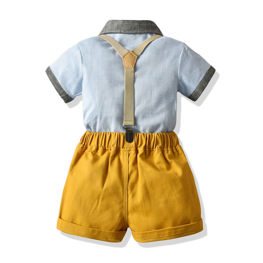 Moda menino roupas formais terno para 1-6 anos meninos terno conjunto festa de casamento verão crianças traje infantil menino roupas