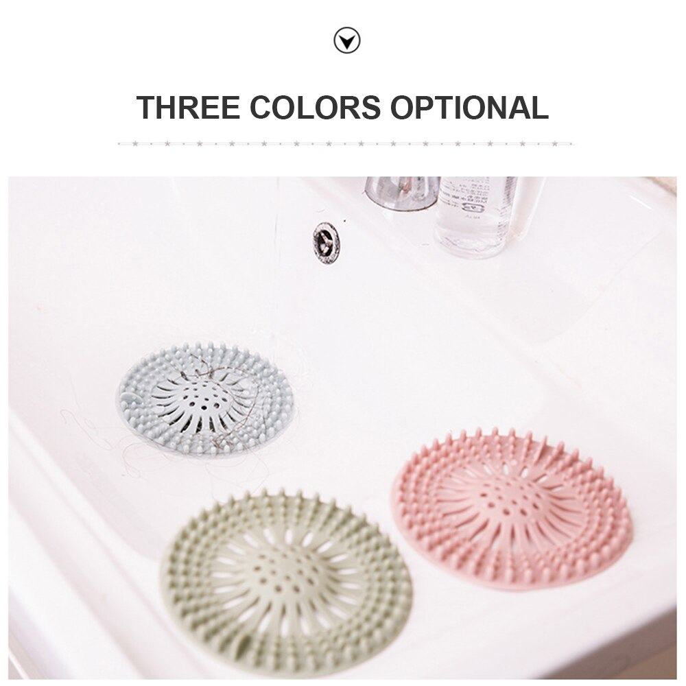 Badeværelse vask hårfilter anti-blokerende badeværelsespropper kloak gulv afløbspropp køkken afløbsvask sil filter hårfanger