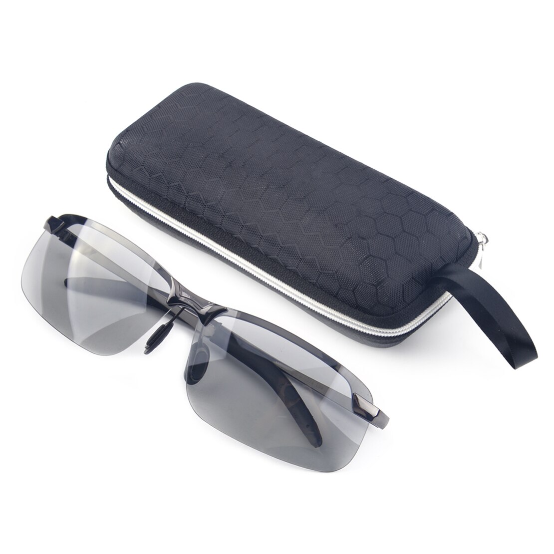 UV400 Polarized Photochromic Transition Lens Sunglasses Men Outdoor Driving Fishing Sports Cycling Bike Goggles with Glasses Box