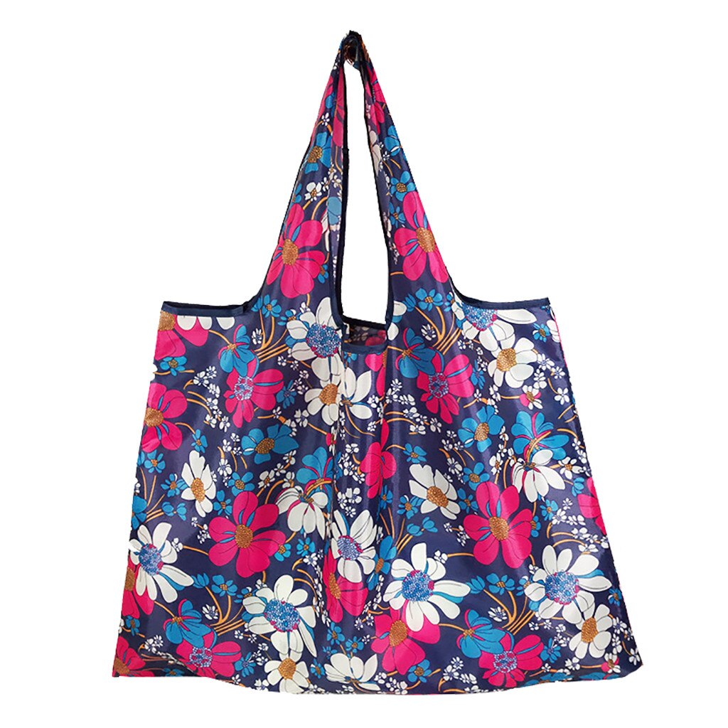 Eco Shopping Reizen Schoudertas Tote Handtas Folding Herbruikbare Handtas Tote Bag Vrouwen Grote Schoudertassen #6.29: B