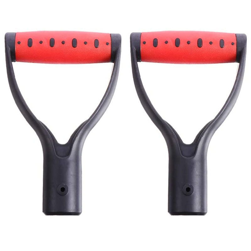 Poignée de pelle en plastique, protection des mains, accessoires de jardin pour la neige, outil de râpage: YELLOW
