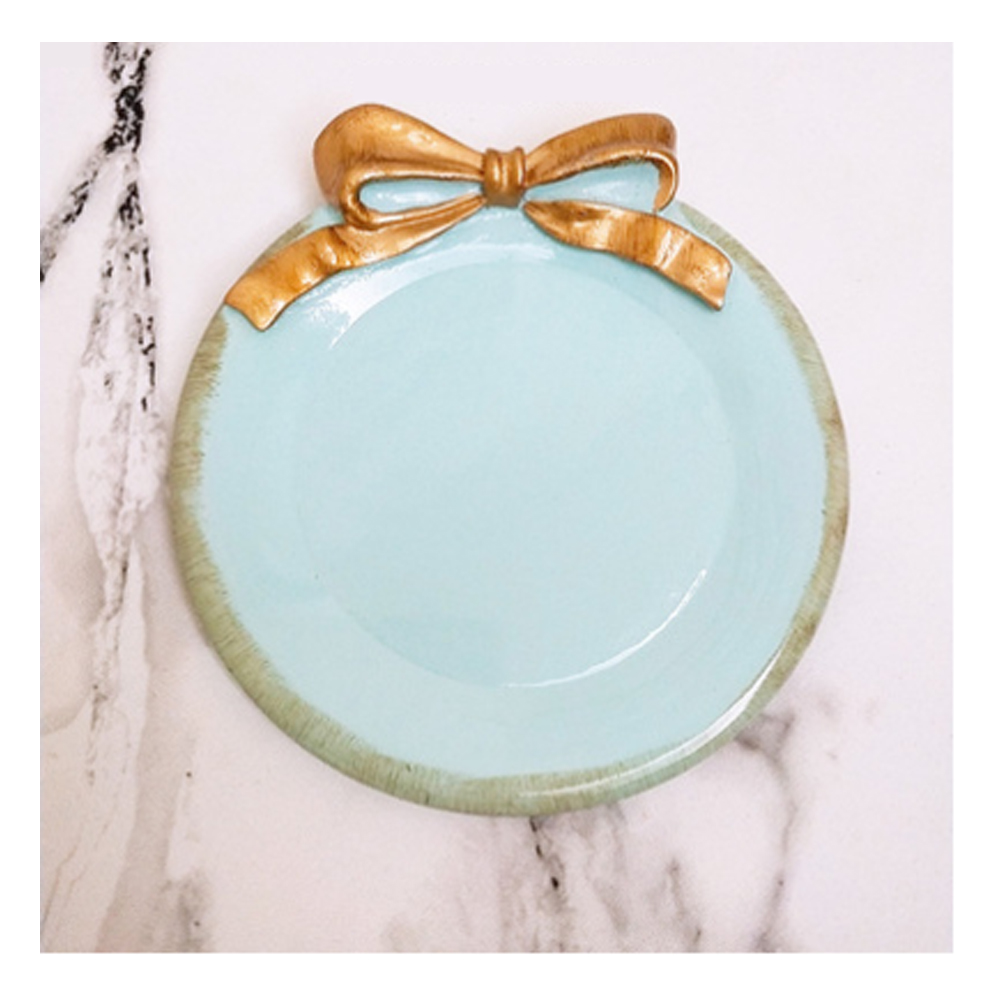 Plato de postre, posavasos, taza, resina sintética, lazo vintage, fruta, magdalenas, galletas, bandeja de aperitivos, mini vajilla para fiesta: 6