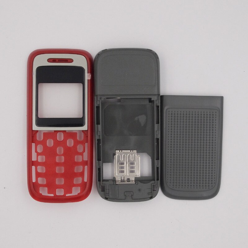 Baansam behuizing voor nokia 1200 1208 zonder toetsenbord: Rood