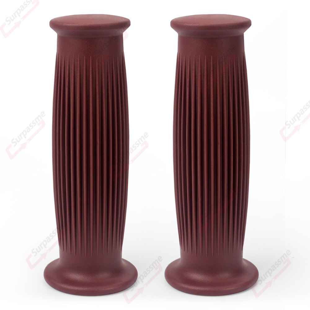 7/8 &quot;22mm 24mm Motorrad Lenker Griffe Gummi Gel nicht Unterhose Moto-Cross Griff Griffe Bremse Drossel Griffe Motorrad zubehör: Braun rot