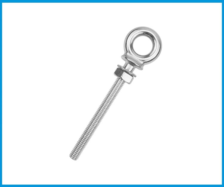 BSET MATEL M8*80mm Marine Grade 316 stainless steel longer Lifting Eye Bolts lift eye bolt Screws Ring Loop Hole for Cable Rope