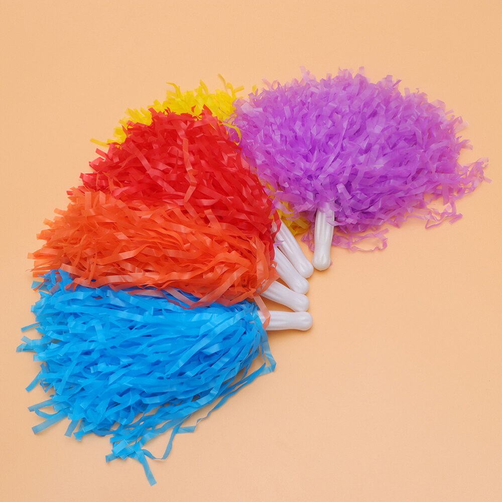 Pom-pom girls avec poignée, kit de cheerleading brillant, pompons, balles de cheerleading pour événements, compétitions, performances