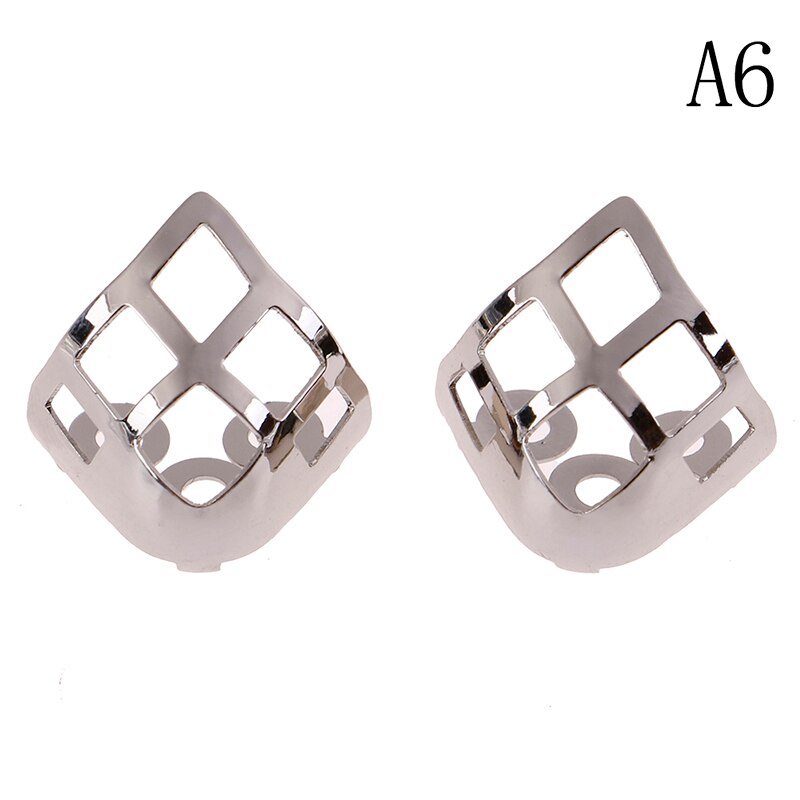 GORGECRAFT 6PCS 3 Colors High Heels Toe Caps Metal Shoes Pointed
