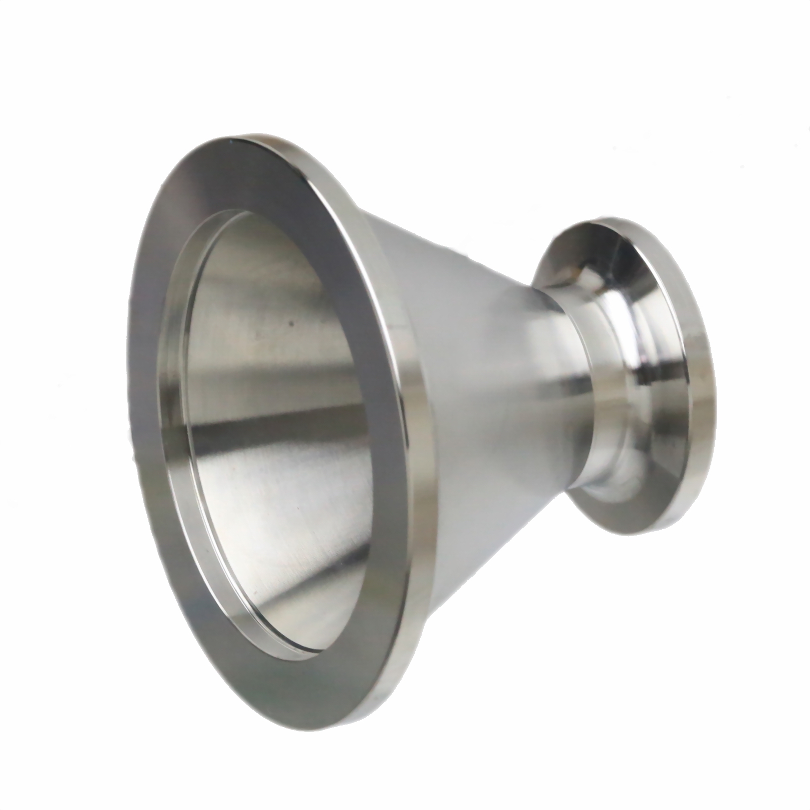 ISO-KF16 to KF40 (NW/KF-16 to 40) Conical Reducer Adapter Vacuum Flanges Pipe Tube Fitting SS304 Stainless Steel 304