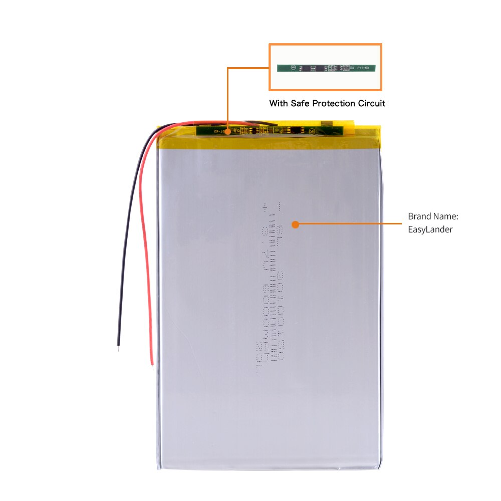 lithium polymer battery 30100150 3.7V 5000MAH V819 3G Tablet PC built-in battery Rechargeable batteries