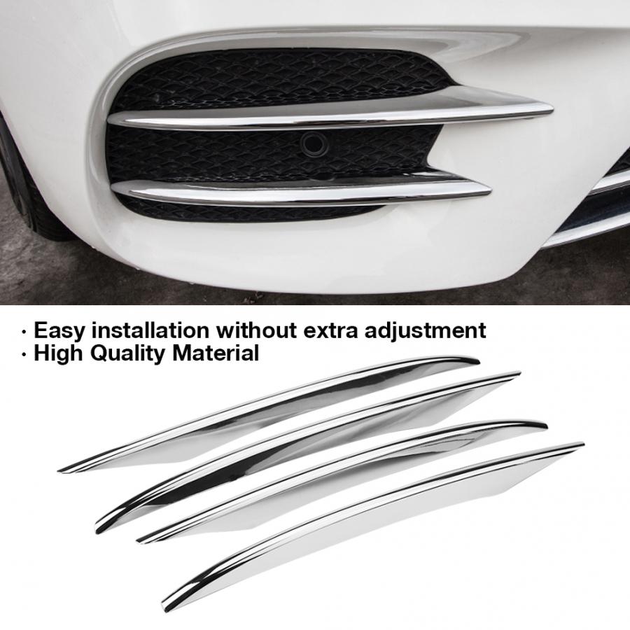 4 pcs Car Fog Light Covers Car Front Fog Lamp Cover Fog Lamp Trim for