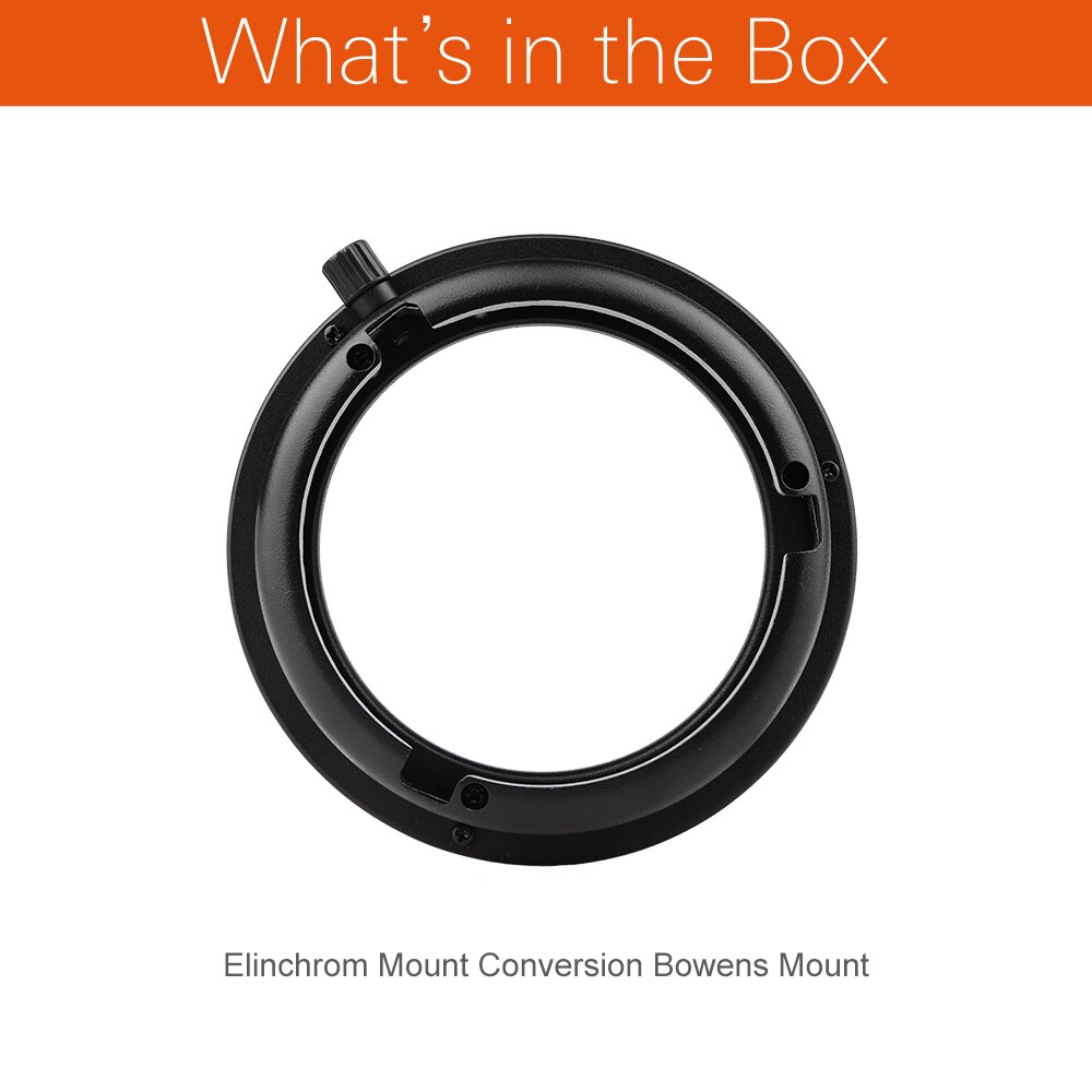 Elinchrom Mount To Bowens Mounts Flash Adapter for Studio Flash