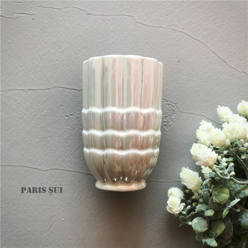 Juego de accesorios de baño con forma de concha de cerámica, herramientas de lavado, botella, taza de enjuague bucal, jabón, soporte para cepillo de dientes, artículos para el hogar pf92021: Mouth cup