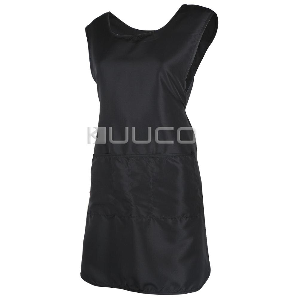 Hairdresser Apron Stylist Smock with 4 Pocket 6.5 inches Back-covered Adjustable Cosmetology SPA Salon Uniform