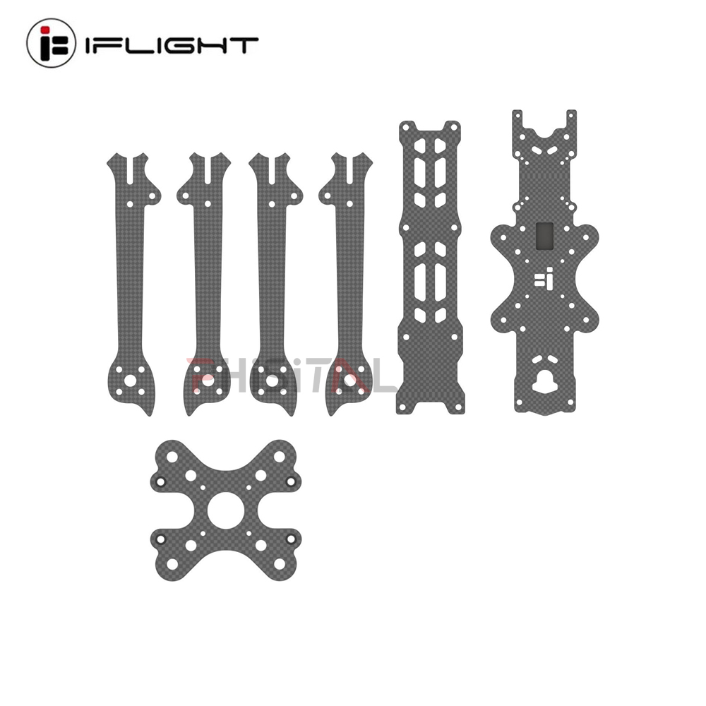Original iFlight Nazgul5 V3/Nazgul XL5 ECO FPV Frame Replacement Part for camera side plates/middle/top plate/bottom plate/arms
