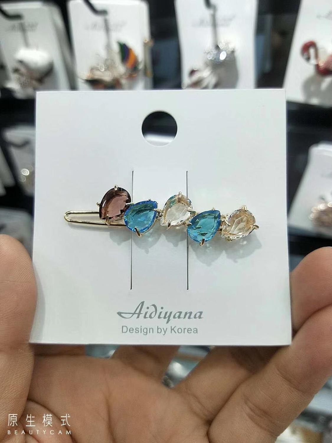 David Zhang Multi Kleur Hoge Niveau Zirkoon Haar Clip Haar Accesary Voor Vrouwen Party Queen Welkom: c3