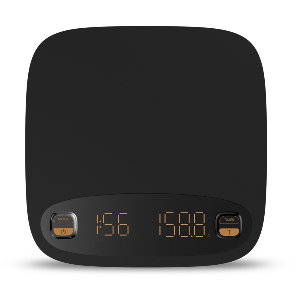 Hero-báscula Digital inteligente, balanza electrónica de café con temporizador, balanza de cocina Digital de precisión para hornear, 2KG/0,1g, carga USB