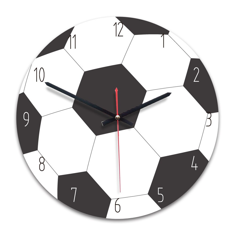 3d veggklokke tre basketball fotball golf fotball form sportsfans takrenne bursdag låve soverom 28cm/11 tommer: Ca. 027a