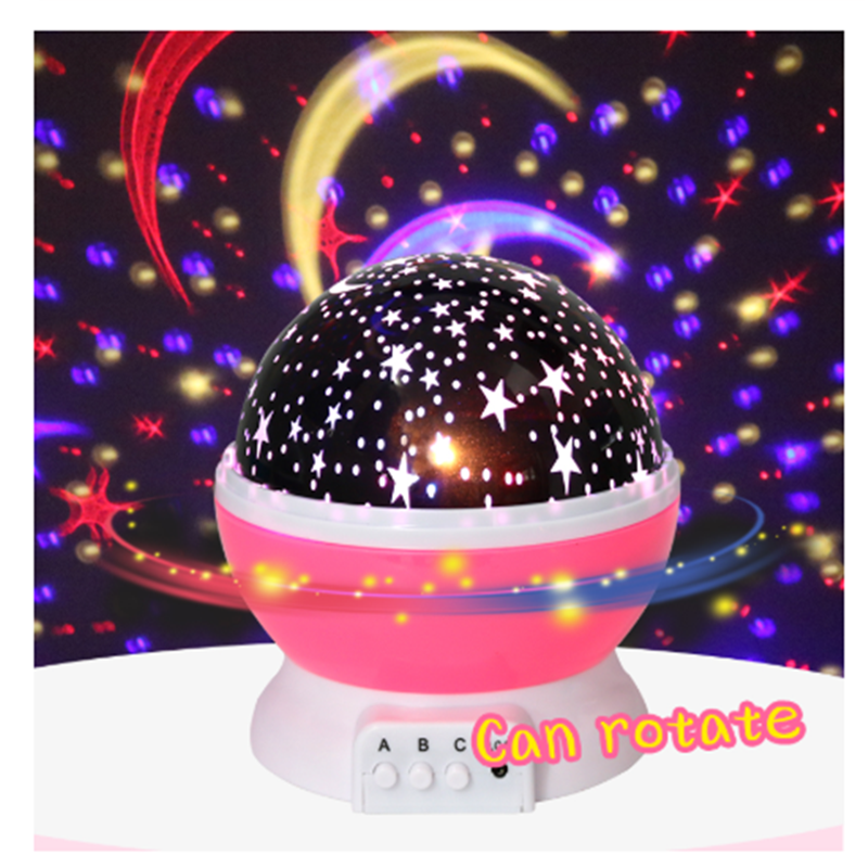 LED Projector moon Lamp starry Rotating Night Light star light Romantic USB Lamp For Children Kids Baby Bedroom Nursery