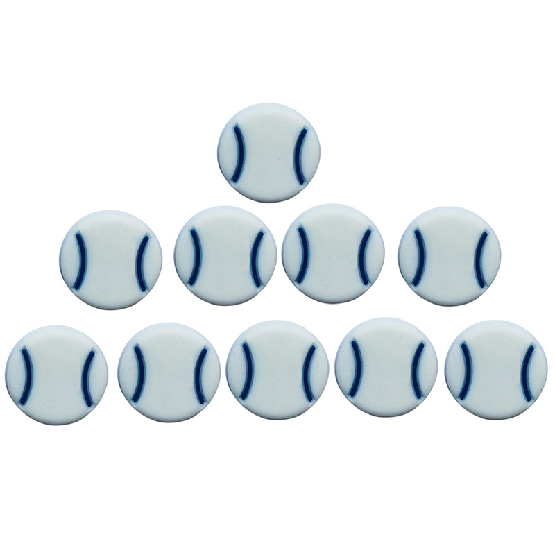 10Pcs Racket Anti Slip Siliconen Indoor Racket Outdoor Sport Tennis Schokdemper Vibration Dampener: WHITE