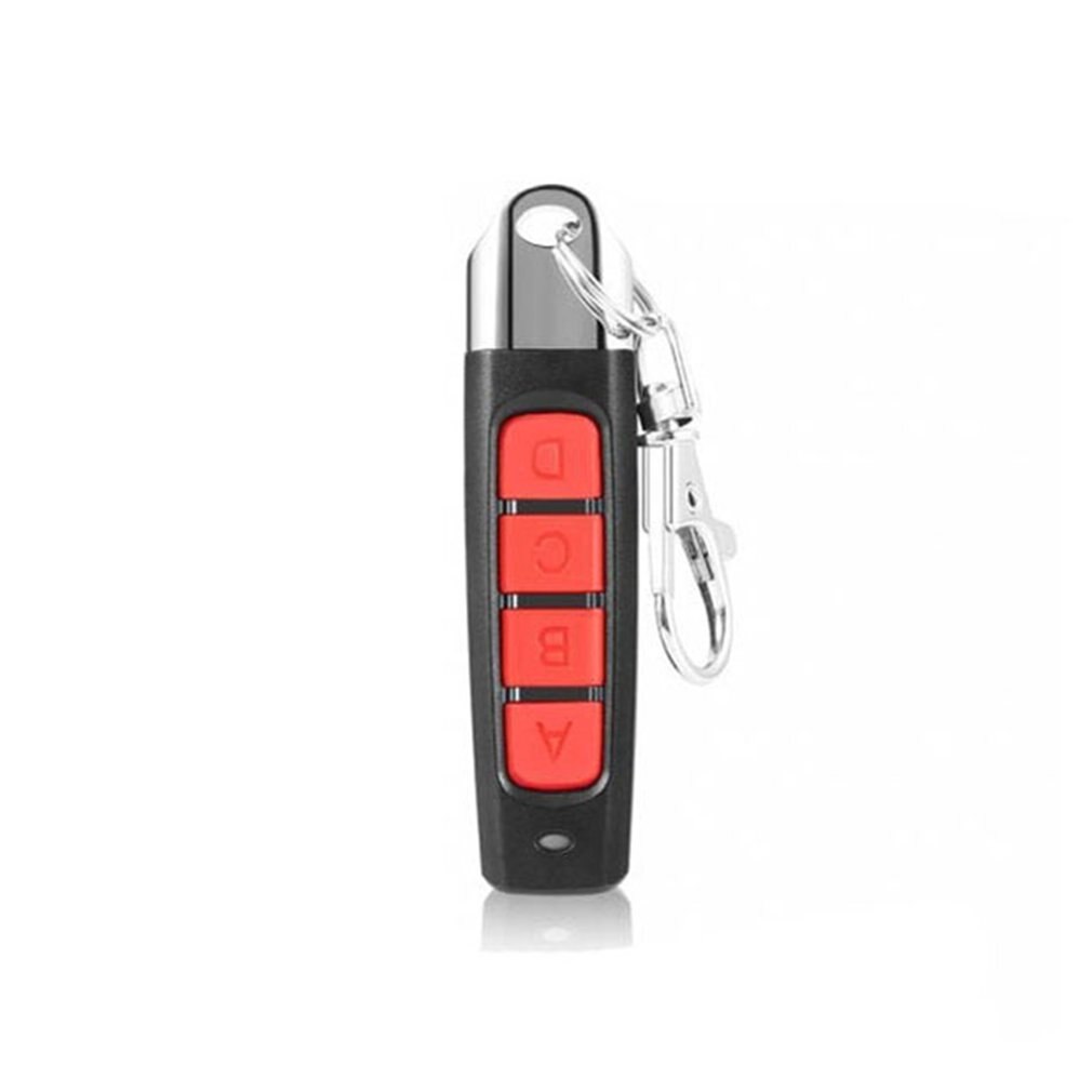 Universal Cloning Duplicator Key Fob A Distance Remote Control 433MHZ Clone Fixed Learning Code For Gate Garage Door: ABCD Red