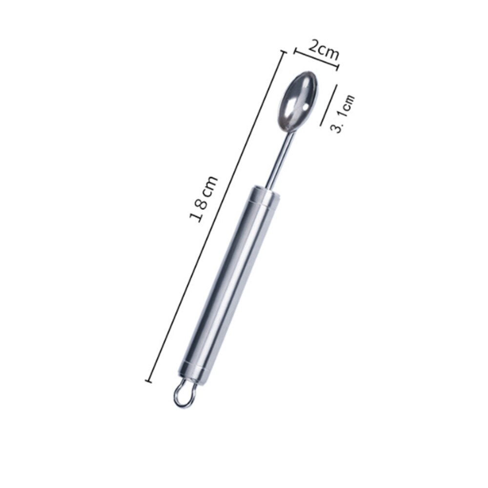 Boule à pastèque créative pour la maison, outil en acier inoxydable, boule à glace, boule à creuser, DIY, 1 pièce: C