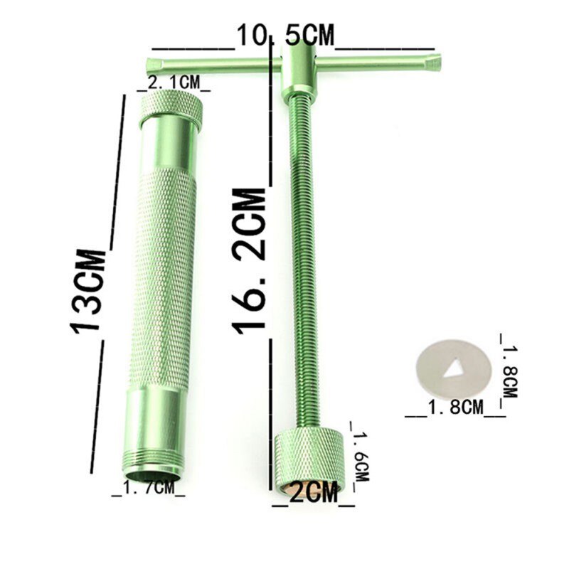 Pasta ekstruder håndværk tips håndværk fondant kage skulptur polymer ler værktøjer køligt sukker i rustfrit stål