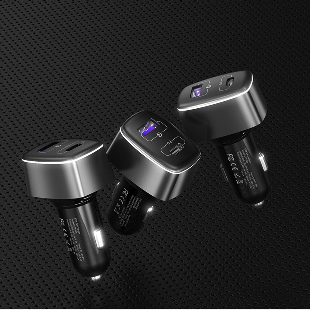 83w schnell-autoladegerät usb-c  pd 65w für laptop, ipad 20 usb-a  qc 3.0 autoladegerät für samsung  s21 10 45w typ-c laptop, tablet