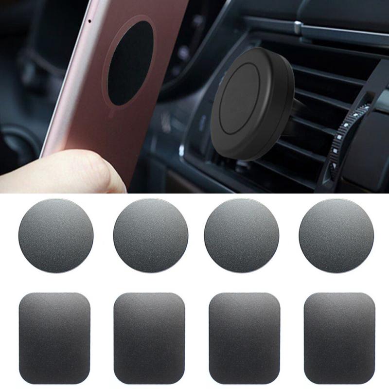 8pcs/set Metal Plates Sticker for Smartphones Tablets GPS Devices Replace For Magnetic Car Mount Magnet Phone Holder #25