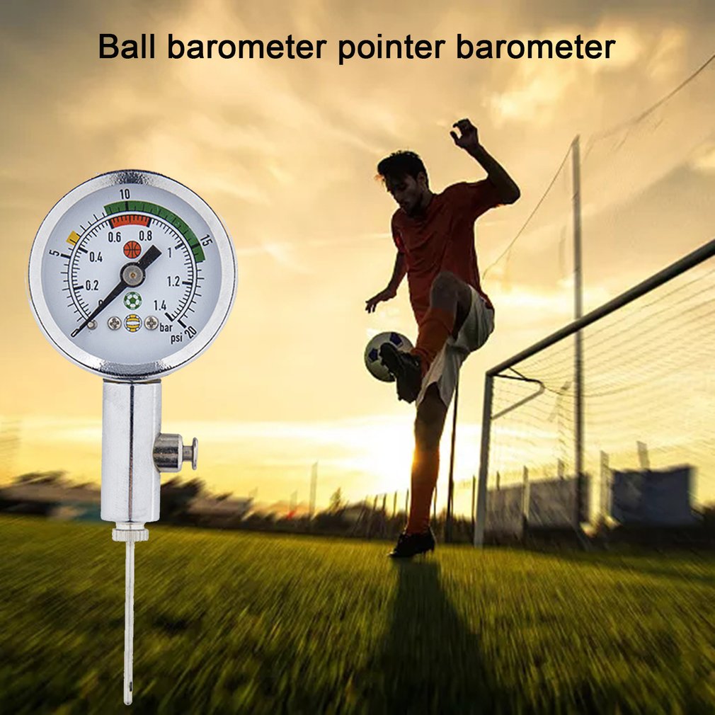 1pc fußball-druckmesser, luftuhr, fußball-, volleyball-, basketball-barometer