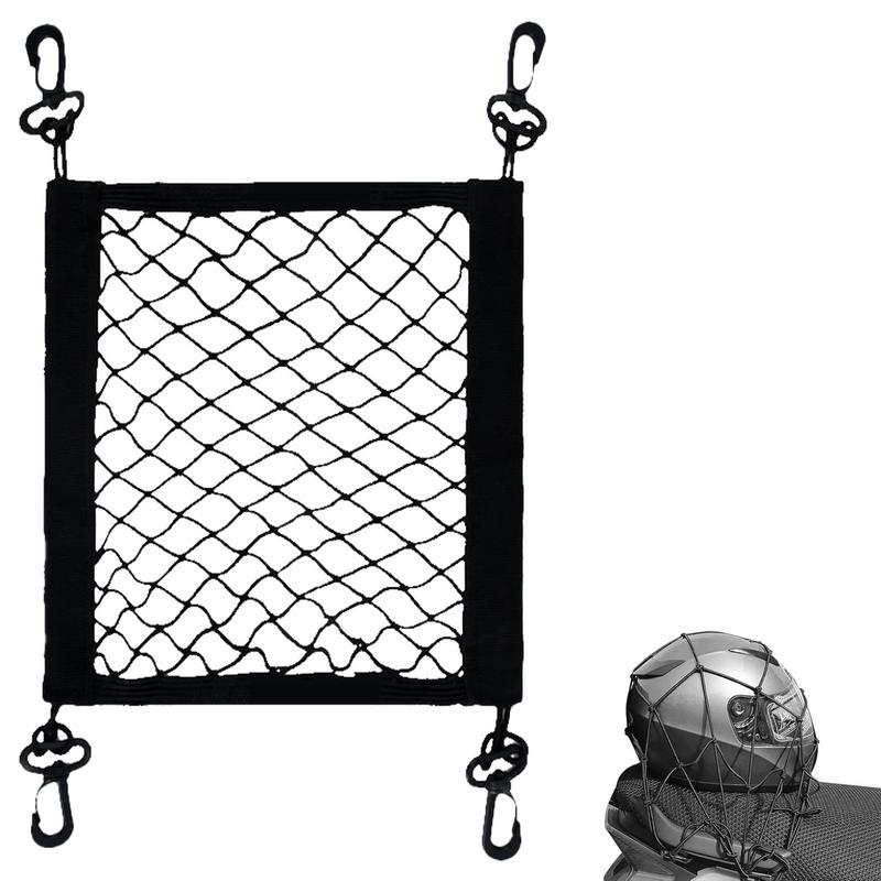 Motorbagagenet Polyester Hoog elastisch bagagenet met 4 verstelbare haken 360 graden draaibaar Motornetbenodigdheden