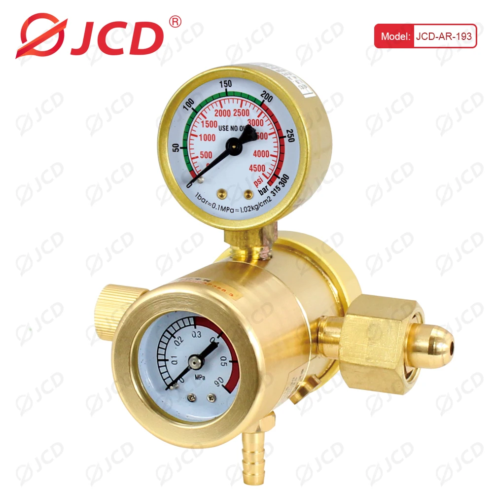 QHTITEC Tig Flow Meter Gas Regulator G5/8" 0-25Mpa Argon CO2 Mig Flowmeter Welding Weld Gauge Argon Regulator Pressure Reducer: WHITE