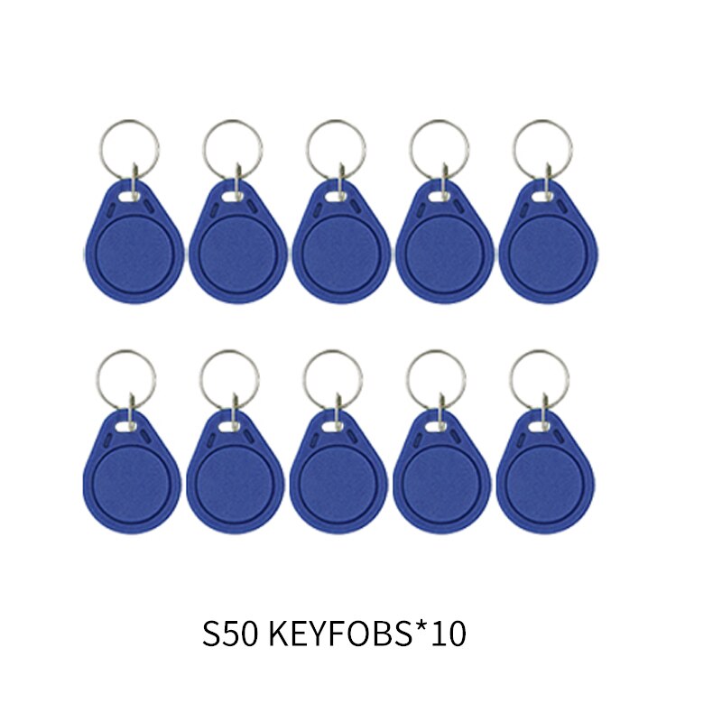 13.56Mhz Rfid Ic Uid Reader Usb-poort Smart Card Alleen Reader Dual-Kleur Led Machine Ondersteuning Windows Linux moc Ios Android Systeem: 10PCS S50key