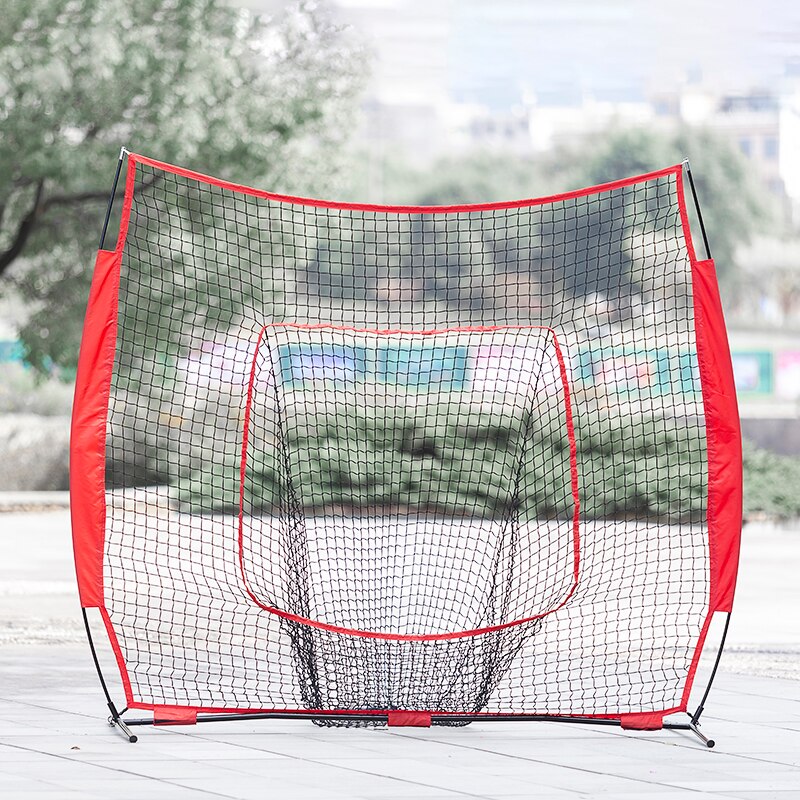 7X7 Ft Softball Baseball pratica rete con cornice che colpisce battitura cattura attrezzatura Backstop aiuti per l&#39;allenamento zona di attacco: Default Title